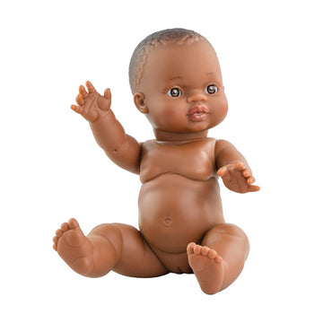 Poupée fille Gordi déshabillée - Peau foncée et yeux marron - Paola Reina